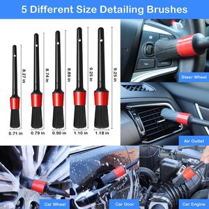 Zhenda 20 piezas Kit de limpieza de lavado de coches <span class=keywords><strong>universal</strong></span> Kit de limpieza de coches multiusos para limpieza interior y exterior - Product Image 4