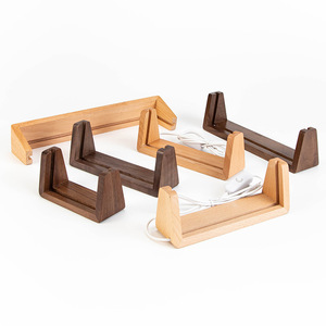 Support d'affichage <span class=keywords><strong>en</strong></span> bois USB LED <span class=keywords><strong>en</strong></span> forme de U, base lumineuse <span class=keywords><strong>en</strong></span> bois de hêtre pour <span class=keywords><strong>cadre</strong></span> <span class=keywords><strong>photo</strong></span> <span class=keywords><strong>en</strong></span> acrylique, support de veilleuse pour art <span class=keywords><strong>en</strong></span> <span class=keywords><strong>verre</strong></span> cristal <span class=keywords><strong>3D</strong></span> - Product Image 5