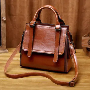 Bolsas femininas de alta qualidade, bolsa simples e elegante, retrô, de ombro