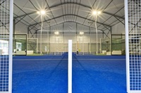 Tente de réception Axa Italy Sport Equipment avec structure en aluminium pour terrains de sport, courts de tennis, mariages et événements extérieurs