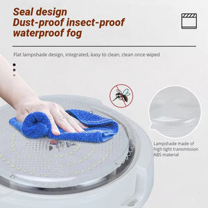 Extérieur et intérieur ip65 étanche 60w 120w 200w 300w 400w plafonnier led solaire rond - Product Image 5