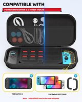 Logo personnalisé étui de transport EVA étanche aux chocs étui de jeu EVA dur portable pour Nintendo Switch 2