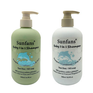 תמצית צמחים טבעית, שמפו תינוקות, ג'ל רחצה וקרם לחות, פורמולה אורגנית ללא דמעות, 500 מ\\\"ל, טיפול עדין - Product Image 3