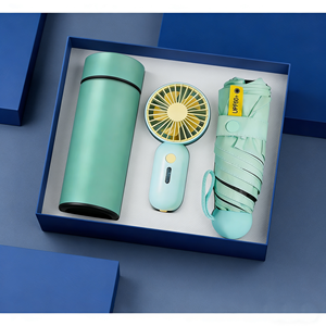 Set Regalo Aziendale Promozionale 2026, Articoli Regalo, Tazza Termica, Ombrello con Ventilatore, Set Regalo per Donne - Product Image 3