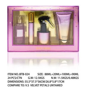 Full Body <b>Spray</b> Lotion Gift <b>Set</b> Floral Citrus Long Lasting Fragrance Body Care <b>Set</b> Regular Size for Daily Use - Product Image 4
