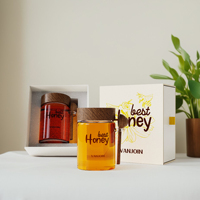 Boîte d'emballage en papier pour bouteilles de miel avec logo design de luxe Boîte en carton pasteurisée pour cadeau miel Boîte en papier alimentaire