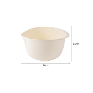 <b>Plastic</b> Rice Washing Bowls Vegetable Drainer Food Prep Bowl and Fruit Washer <b>Colander</b> for Kitchen - Product Image 3