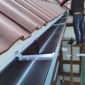 Caniveau <span class=keywords><strong>de</strong></span> drainage d'eau <span class=keywords><strong>de</strong></span> pluie en acier inoxydable galvanisé robuste pour <span class=keywords><strong>jardin</strong></span> - Product Image 6