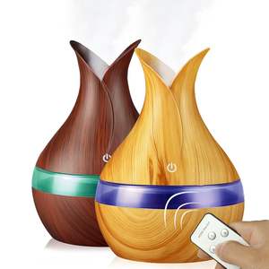 Diffuseur d'arômes JCSY-188, 300 ml, alimenté par USB, design imitation bois, avec télécommande, pour la maison et le bureau - Product Image 2