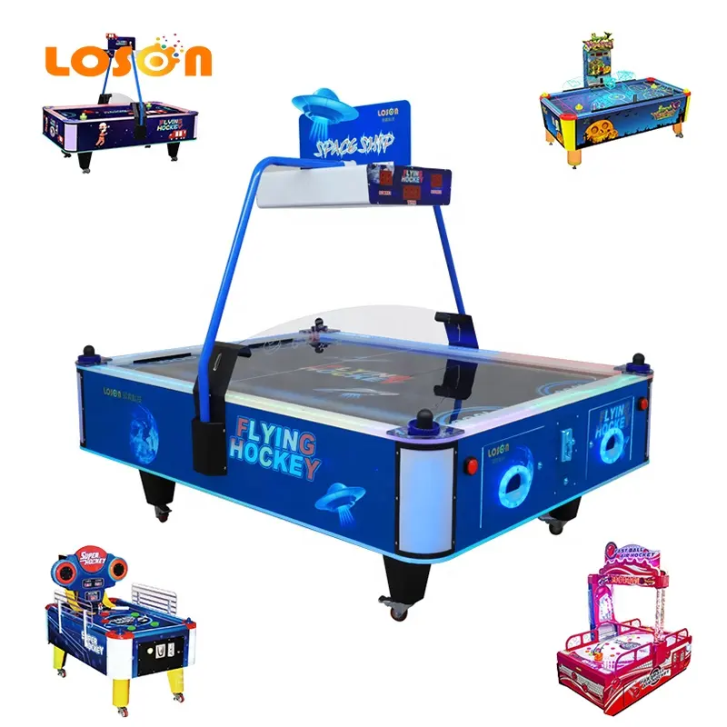 Kommerzielle 2 4 Spieler elektronische Münze betrieben Arcade-Spiel automat Ice Air Hockey Tisch mit Anzeigetafel
