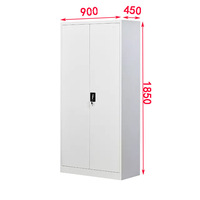 Armoire en fer moderne pour appartement, placard pour vêtements, armoire à dossiers verrouillable