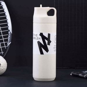 316 Stainless Steel Insulated Water Bottle Pop-Up Lid Portable Thermal Bottle <b>Large</b> Capacity Food Grade Travel Mug - Product Image 2