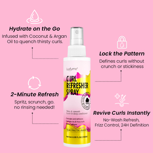 Ferahlatıcı kıvırmak sprey nem bukle kontrolü eklemek kıvırmak sıçrama kıvırmak tazeleme sprey geri - Product Image 3