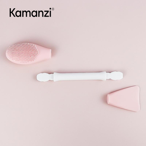 Brosse à masque en silicone double tête pour femmes, outil de beauté pour le visage, nettoyage des masques, usage maquillage, cuillère faciale, vente en gros Chine - Product Image 4