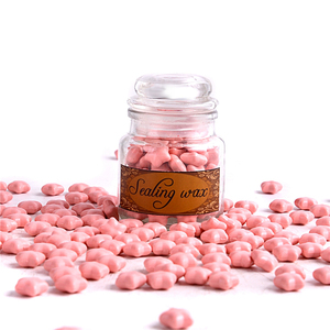 Perles <span class=keywords><strong>de</strong></span> <span class=keywords><strong>cire</strong></span> à cacheter, produit <span class=keywords><strong>de</strong></span> luxe, mini bouteille en verre, style cœur, 60 pièces, vente en gros - Product Image 2