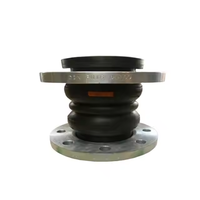 Joint de dilatation flexible à double bille en NBR, PN16 DN300, personnalisé par le fabricant, pour pompes et vannes, en caoutchouc