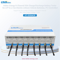 Probador de Capacidad de Batería Heltec Energy de 8 Canales y 50A para Carga/Descarga, Baterías de Litio LFP para Vehículos Eléctricos, Controlado por PC