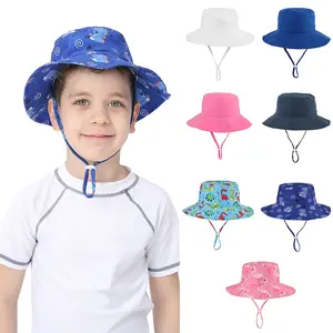 Chapéu de sol infantil upf 50 +, chapéu de proteção contra o sol, chapéu de praia para bebês, meninas e meninos, boné ajustável