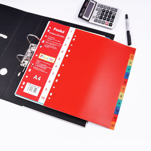 FOSKA-Diviseurs de numéros de planificateur en plastique pour la plupart des classeurs à anneaux 2/3/4 - Product Image 1