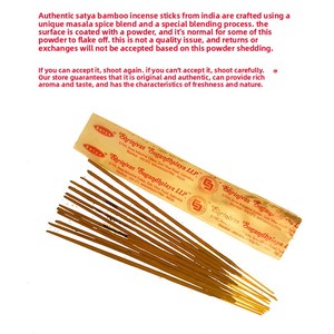 Incenso Natural Autêntico Indiano Importado Nag Champa Truth SATYA com Aroma de Flor Amarela em Embalagem de Caixa - Product Image 5