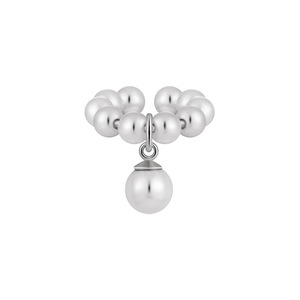 Orecchino a polsino Vewant Trendy con perle di conchiglia, in argento sterling 925 anallergico, per donna e ragazza, con perle, ideale per fidanzamento - Product Image 1