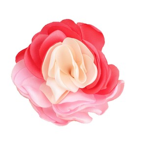 Mixed Color Burnt Edge Camellia Flowers Hair <b>Accessories</b> <b>Wedding</b> Decor Floral Trims For Crowns Wreaths Tiaras - Product Image 5