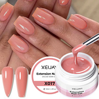 Gel de construction rapide Hema Free aux ingrédients sûrs, 18 couleurs, rose laiteux, pour extension d'ongles, gel poly acrylique pour apex d'ongle