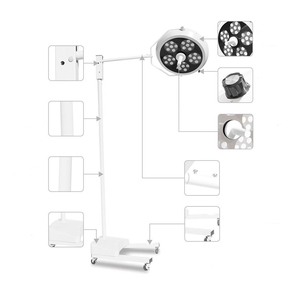 Lampu Pemeriksaan LED Kelas Profesional Klinik Hewan Pencahayaan Merata Lampu Bedah Bebas Kedip - Product Image 5
