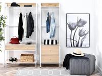 Porte-manteau moderne en métal et bois, porte-vêtements en fer, étagère de rangement pour chaussures avec cintres pour meubles de maison, pour couloir, salon