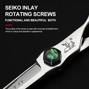 SHENQISHI 5.5 <span class=keywords><strong>6.0</strong></span> pollici ergonomico manico taglio di <span class=keywords><strong>capelli</strong></span> forbici giappone 440C in acciaio inox forbici per <span class=keywords><strong>capelli</strong></span> affilati - Product Image 5