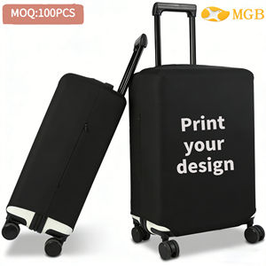 Housse de protection pour bagages en polyester élastique avec impression par sublimation, matériau haute densité, résistant à l'eau et anti-poussière - Product Image 6