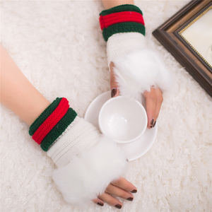 Offre Spéciale Femmes Gants Hiver Peluche Fausse Fourrure Tricoté Garder Au Chaud G218A - Product Image 2