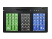 Clavier à membrane entièrement programmable à 66 touches, prix d'usine, anti-poussière, avec lecteur de carte magnétique et serrure électronique pour système de point de vente