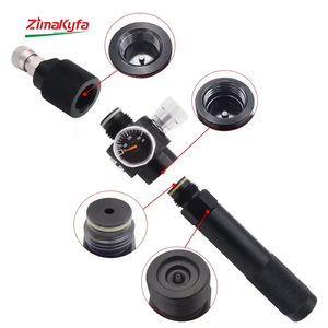 Adaptateur CO2, chargeur rapide pour outil pneumatique avec capsule CO2 de 12g, régulateur 0-200 PSI et raccord femelle QD 8mm - Product Image 3