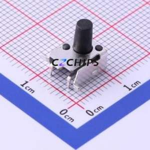 TS-1034-A12B3-D2 Tactile Switch SMD Switch Single Pole Single Throw Round Button 2.5N Horizontal Mount - Product Image 1