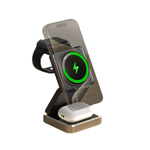 <span class=keywords><strong>Mag</strong></span> 3-IN-1 Travel 15W Station <span class=keywords><strong>de</strong></span> charge magnétique pliable sans fil pour téléphones intelligents, montre et écouteurs - Product Image 5