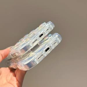 Clear Wave Epoxy Phone Case para iPhone 16 <span class=keywords><strong>Pro</strong></span> <span class=keywords><strong>Max</strong></span> 15 14 13 12 Cute Girls Funda para <span class=keywords><strong>Huawei</strong></span> <span class=keywords><strong>P60</strong></span> 70 Mate 60 70 <span class=keywords><strong>Pro</strong></span> Butterfly Cases - Product Image 3