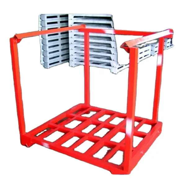 steel pneumatico rack di stoccaggio pallet impilabili cornici