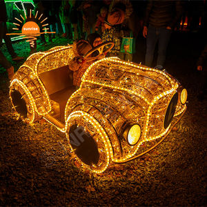 Vacances Noël Hélicoptère Géant Motif Décoration Fournitures LED Étanche Voiture De Sport Thème Lumière Spectacle pour Rue Jardin Parc - Product Image 5