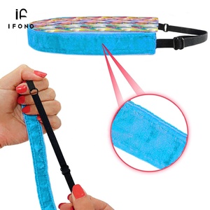 IFOND Toptan Tie Dye Esnek Ayarlanabilir Tokalı Spor Bandı Kaymaz Ter Emici Baş Bandı Çocuklar İçin Özel Tasarım - Product Image 4