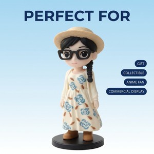 Figurines Chibi personnalisées imprimées en 3D, figurine de jouet imprimée en 3D, figurine d'action anime, modèle 3D, ornement de dessin animé, prototypage rapide - Product Image 1