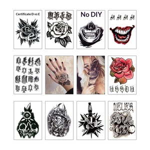 Nuovissimi Design per Uomo e Donna, Tatuaggi Temporanei Non Tossici Realistici con Stampa a Inchiostro Mandala Indiana, Adesivi per Dita e Mano Intera - Product Image 5