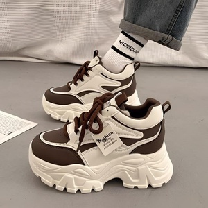 Zapatos Deportivos Casuales Transpirables de Plataforma Gruesa de Cuero Sintético Versátil Explosions para <span class=keywords><strong>Mujer</strong></span>, Novedad de Otoño 2025 - Product Image 3