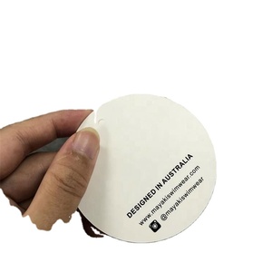 Customized White Hang Tag Personalized Clothing Tag With Logo Garment Cloth T Shirt <b>Swing</b> Hang Tag - Product Image 2