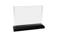 Support de menu Kejea, support publicitaire pour cartes de visite, support de présentation de table transparent en forme de T, format A4 A5