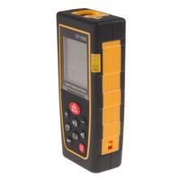 Télémètre laser industriel 100 m et mesureur de distance avec précision de 2 mm, ruban à mesurer numérique, 2 piles AAA