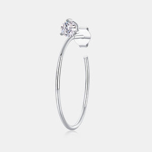 Ons Magazijn Klaar Om Te Verzenden Oorringen Edelsteen Sieraden Nieuwe Trendy Design Luxe 925 Sterling Zilveren Oorbellen Met Moissanite - Product Image 5