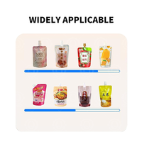 Ligne d'emballage avancée pour poches souples avec contrôle par servomoteur pour le remplissage et le bouchage de liquides et semi-liquides de 20 à 2000 ml