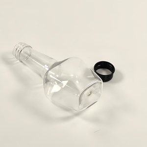 Offre Spéciale 50ml Mini bouteille miniature en plastique PET <span class=keywords><strong>alcool</strong></span> boisson liqueur vin whisky avec couvercle en aluminium - Product Image 5
