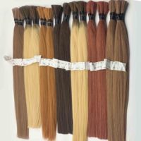 Cheveux brésiliens de haute qualité de cheveux installables UV en vrac étirés par double de cheveux vierges du Brésil